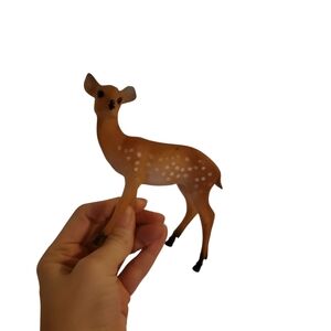 Vintage Plastic Fawn Figurine
